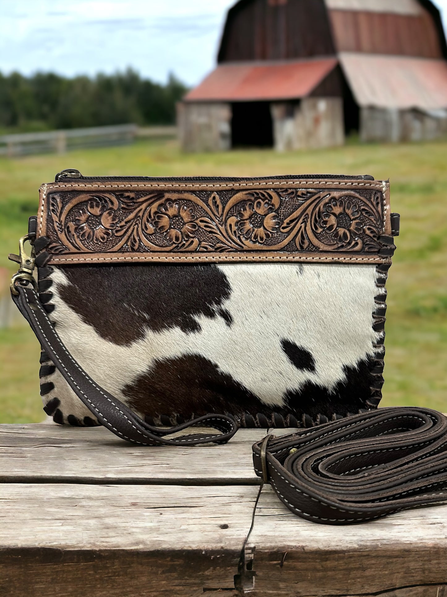 VERONICA - Cowhide Handbag / Clutch #2