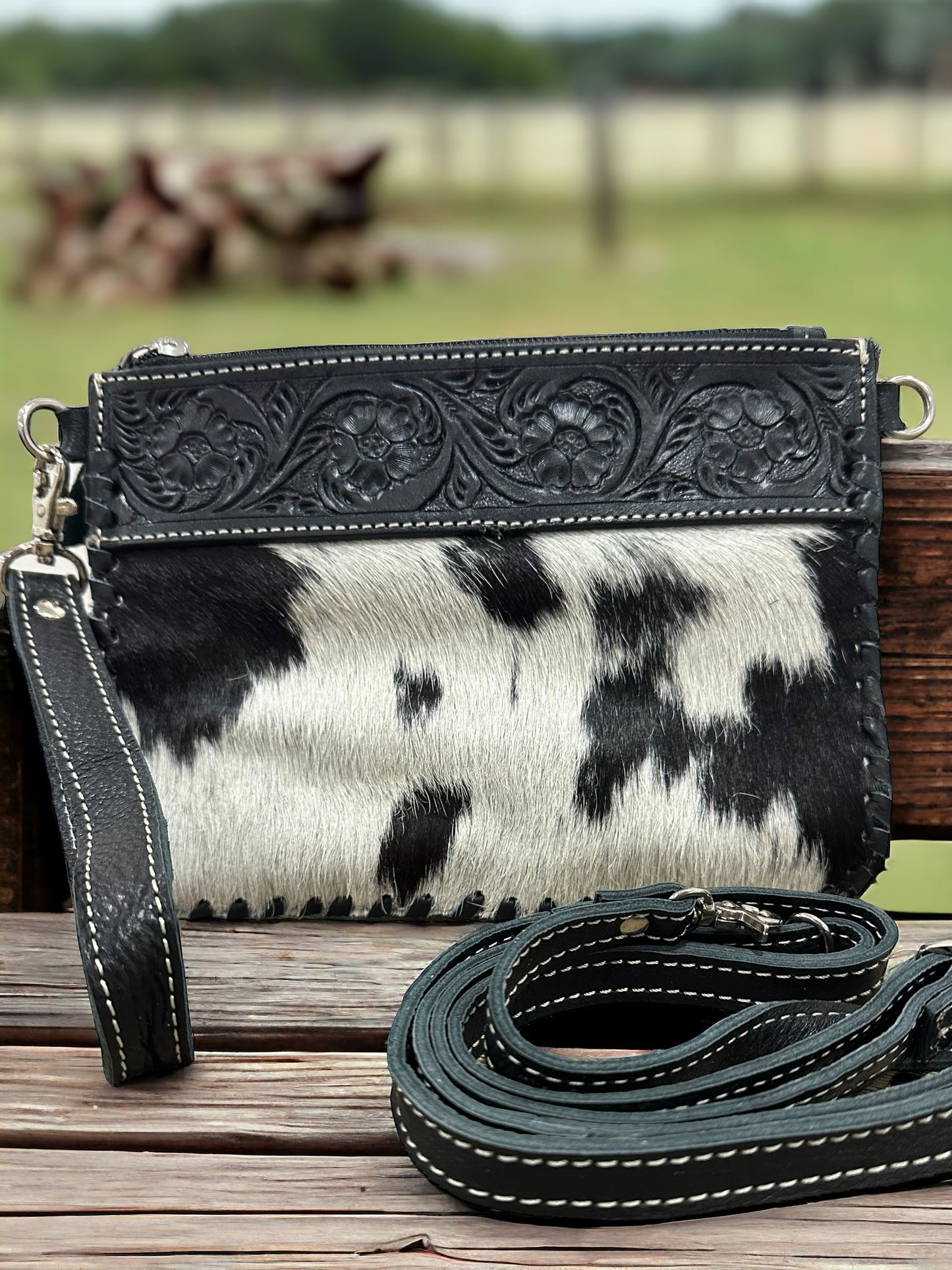 VERONICA - Cowhide Handbag / Clutch #4