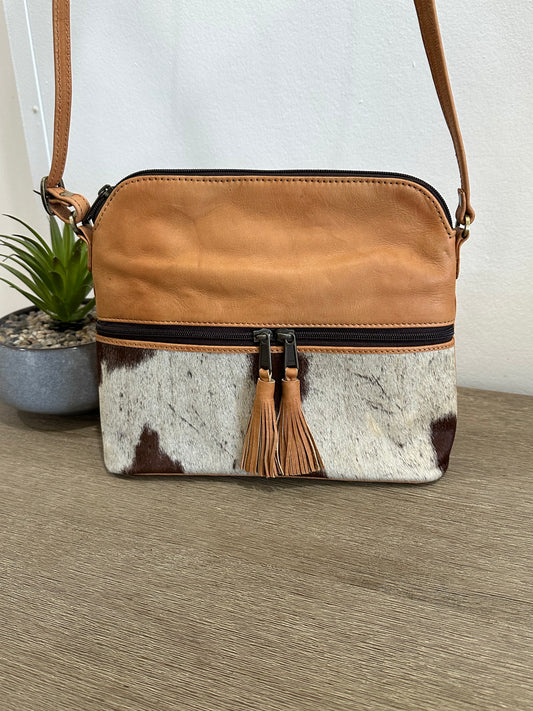 FRANKIE - Cowhide Leather Shoulder Bag #106