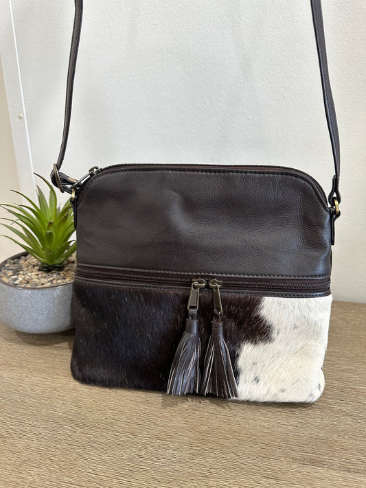 FRANKIE - Cowhide Leather Shoulder Bag #107