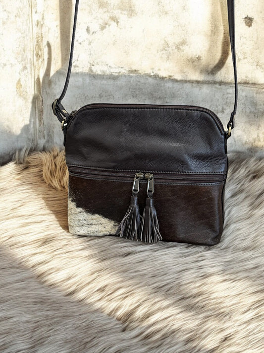 FRANKIE - Cowhide Leather Shoulder Bag #105