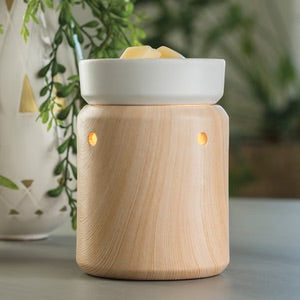 Wood Look Illumination Electric Wax Warmer