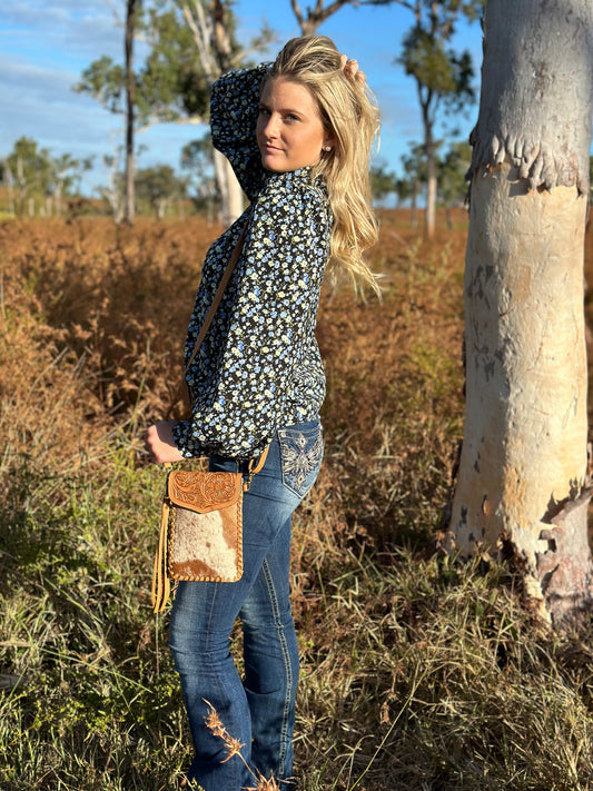 TESS - Cowhide Sling Bag # 1