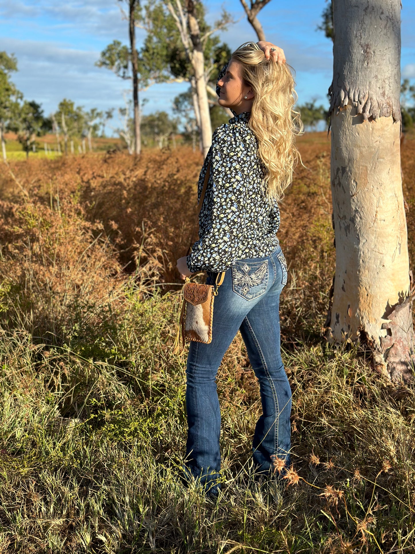 TESS - Cowhide Sling Bag # 1