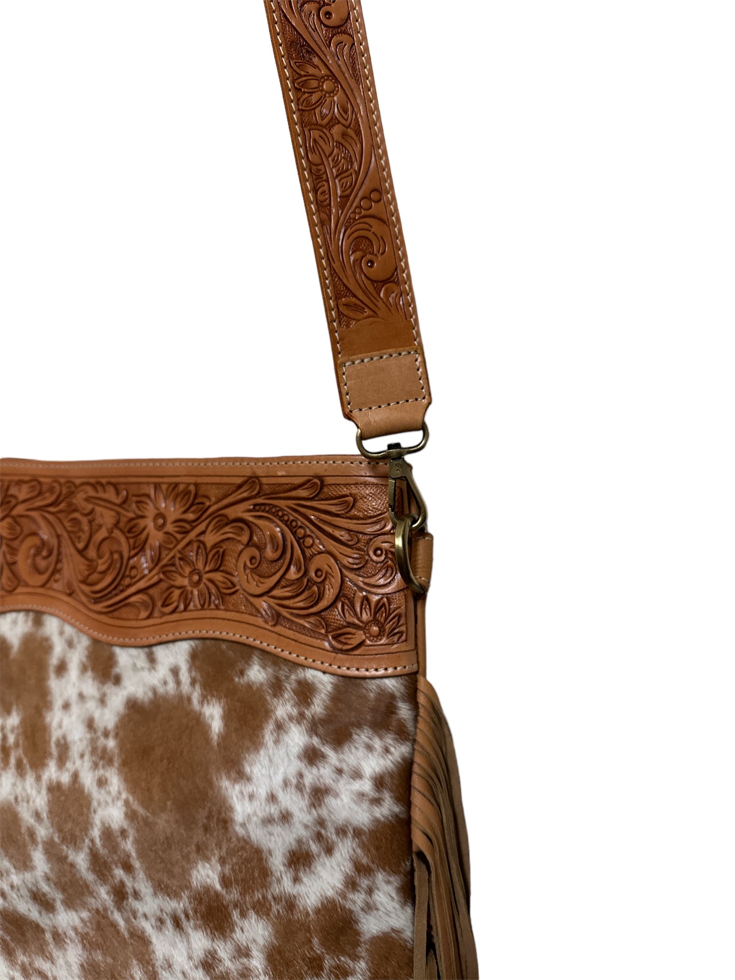 PANDORA - Tooled Cross Body Tassel Bag #100