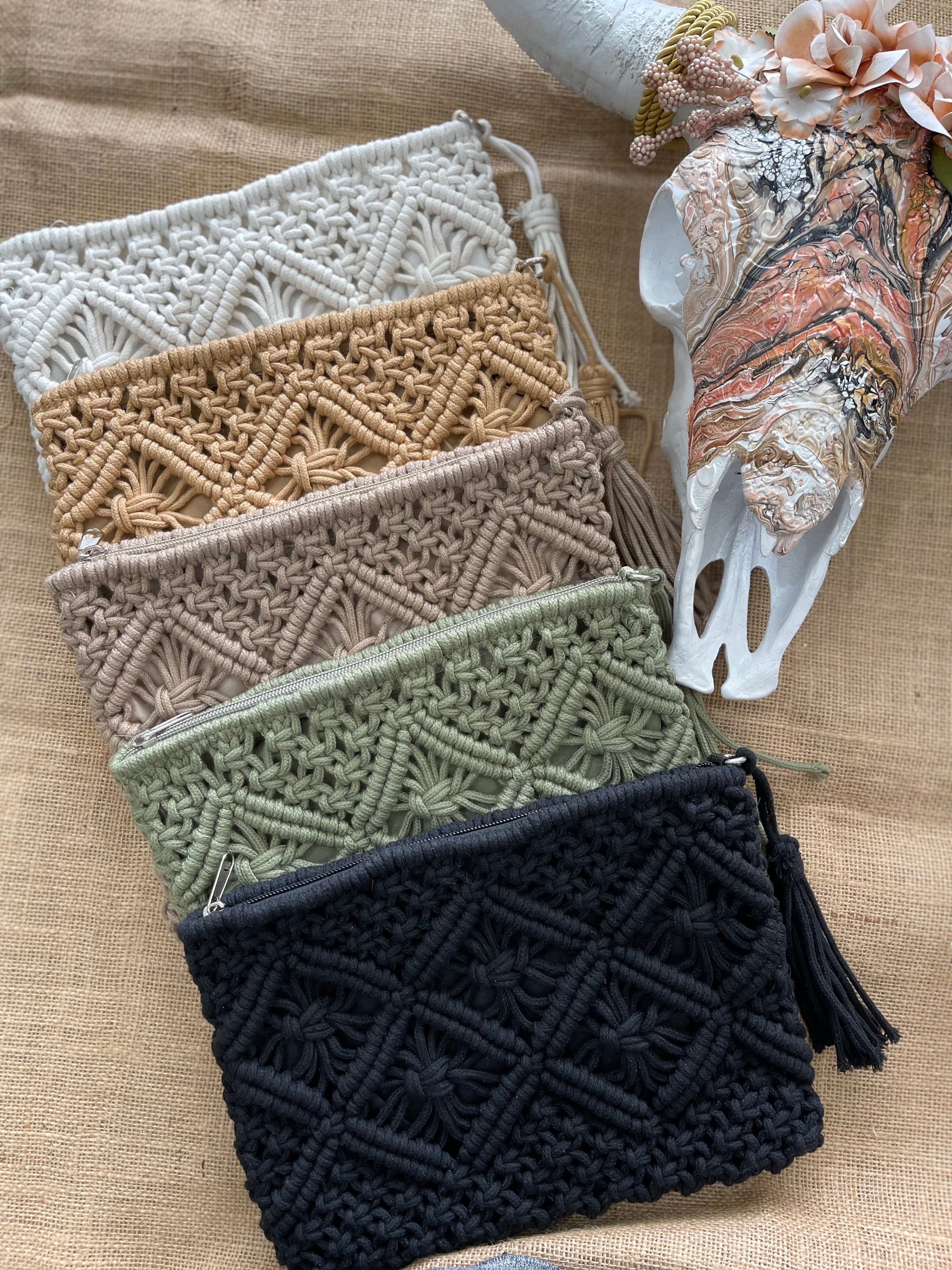 Clutch macrame sale