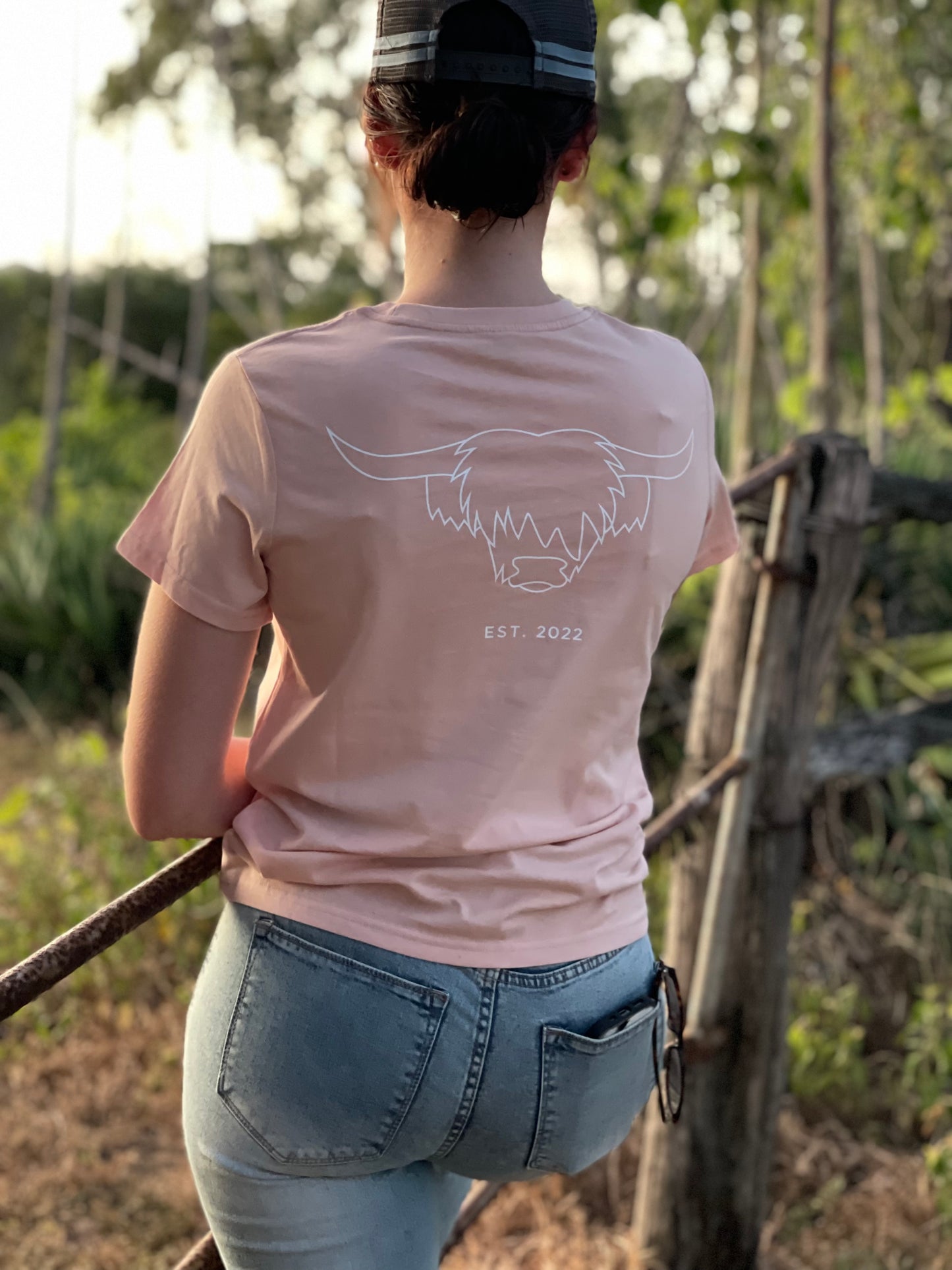 Highland Original Women’s Tee (available in White & Pale Pink)