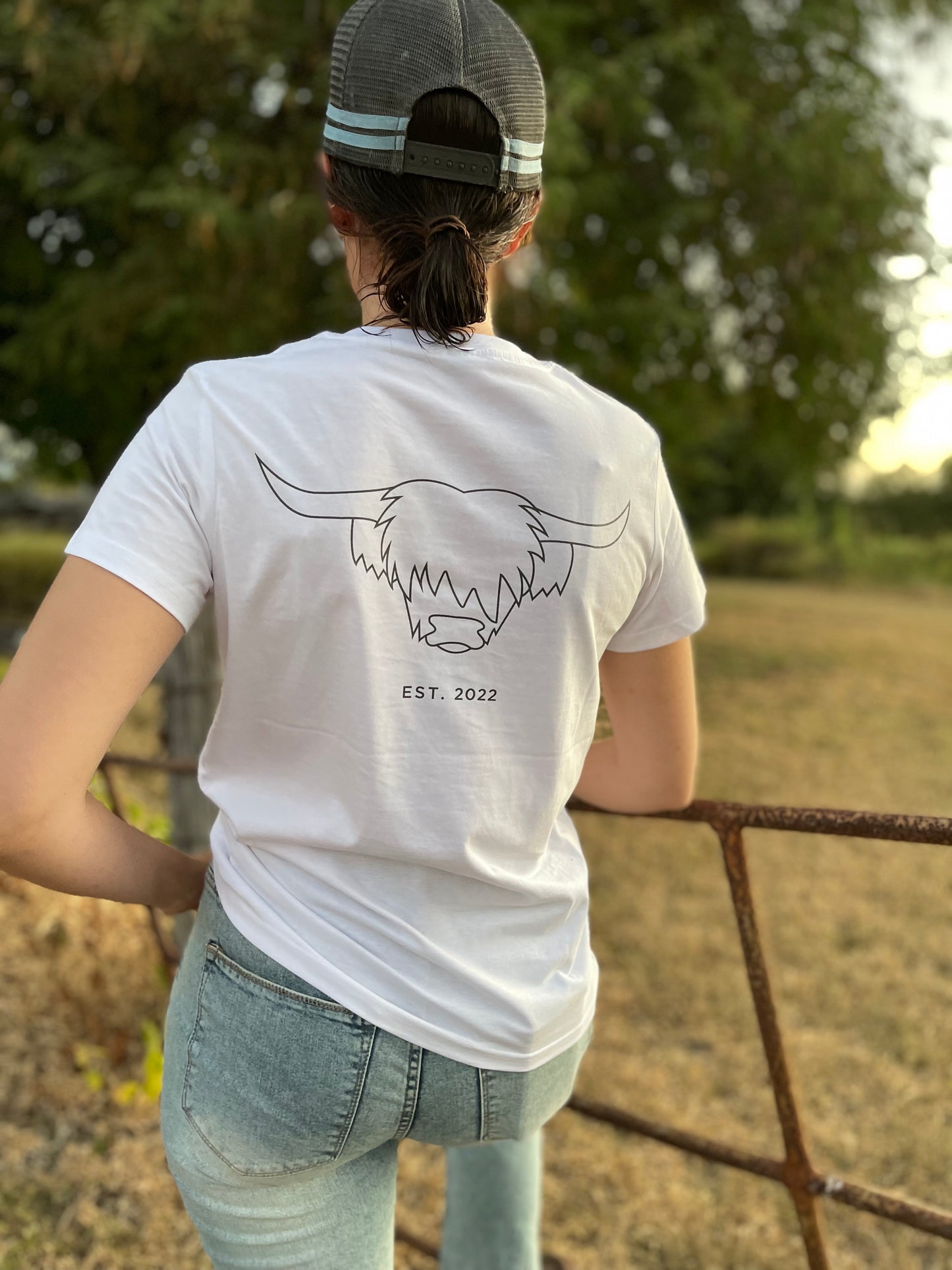 Highland Original Women’s Tee (available in White & Pale Pink)