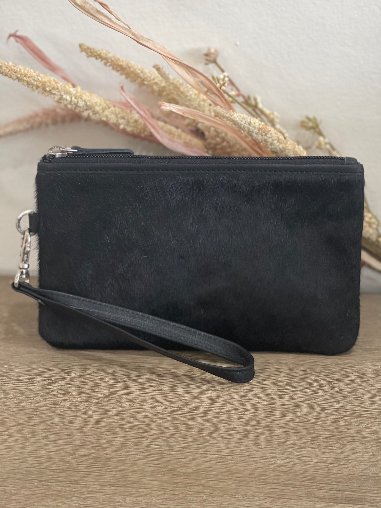 MIA - Black Cowhide Clutch #38