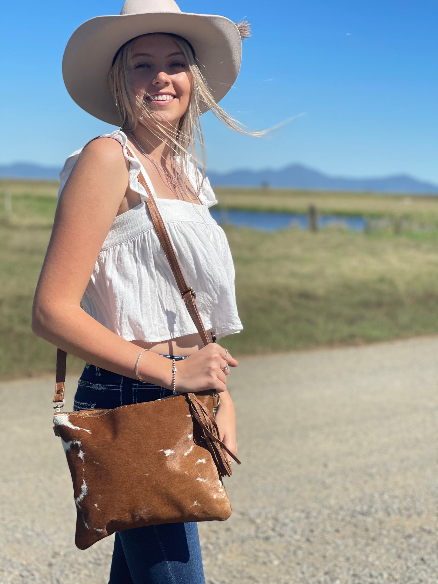 ANNIE - Cowhide Crossbody Bag  #3