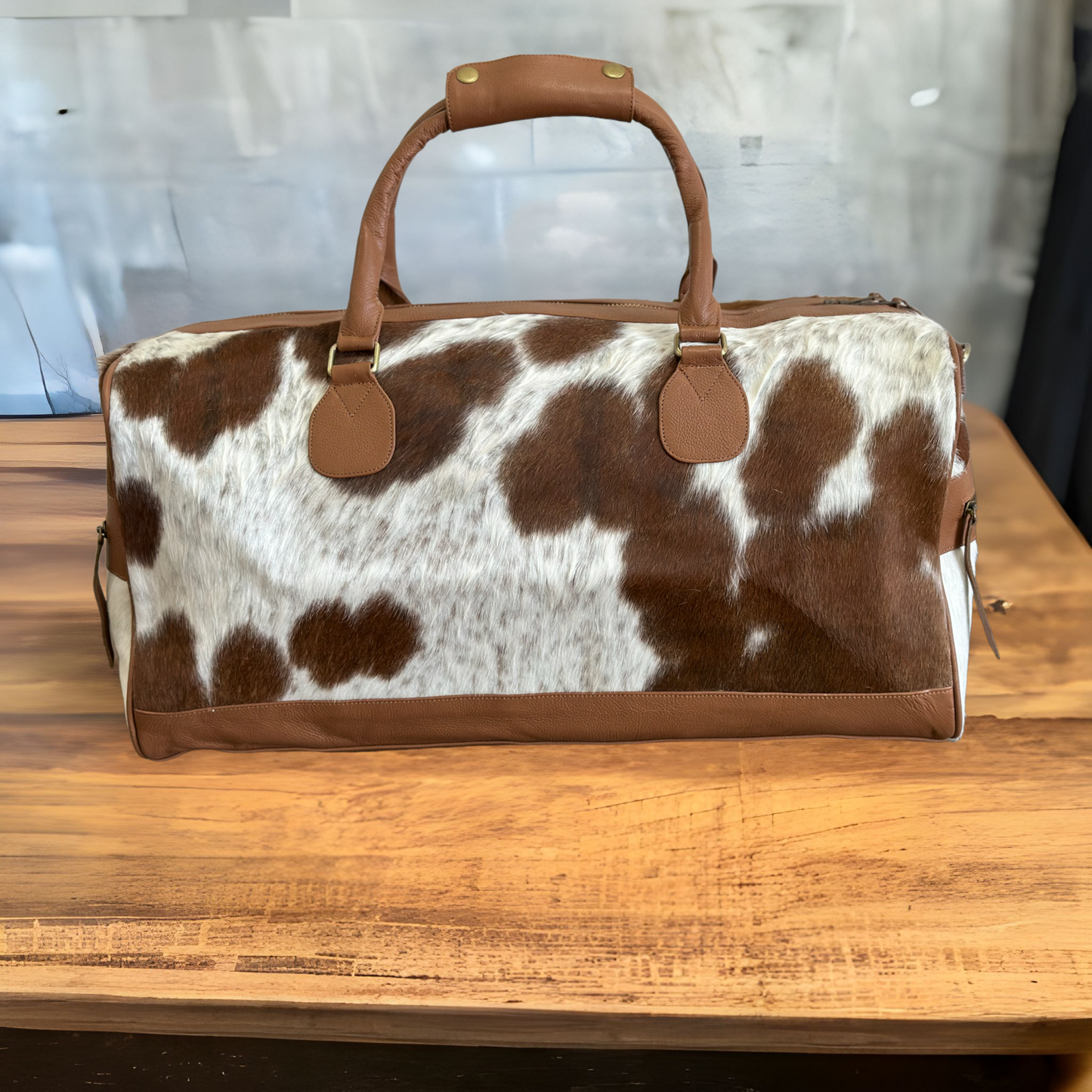 Cowhide Duffel Bag #16